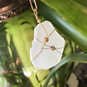 🌸 SALE Handmade artisan seaglass pendant